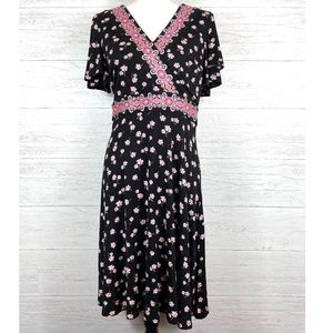 LOFT Floral Dress Size 8